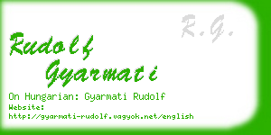 rudolf gyarmati business card